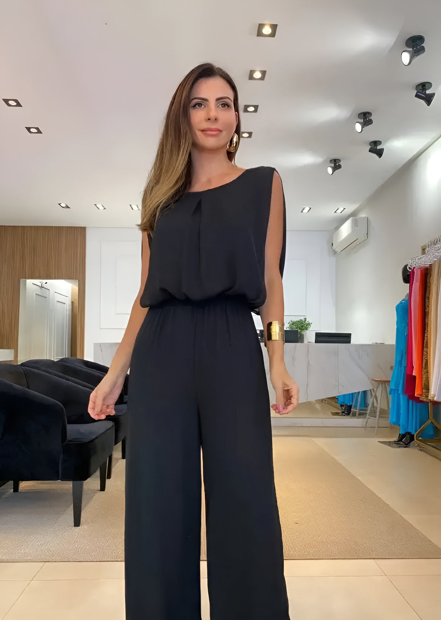 Luna | Ärmlös Jumpsuit