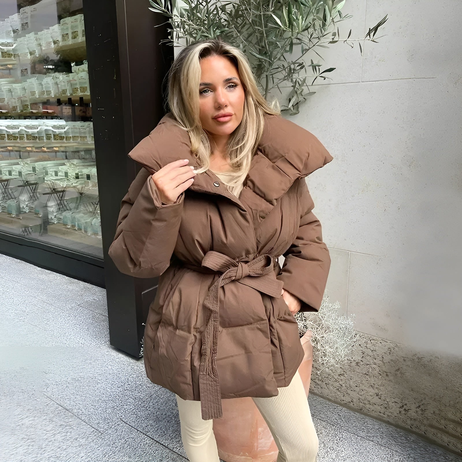 Olivia | Stilren Vadderad Jacka