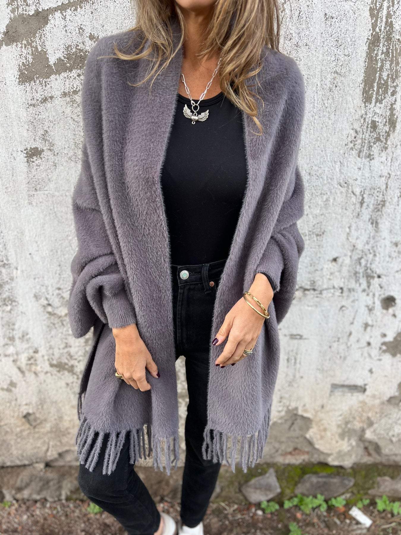 Ella | Elegant Omlottetröja Med Långa Ärmar