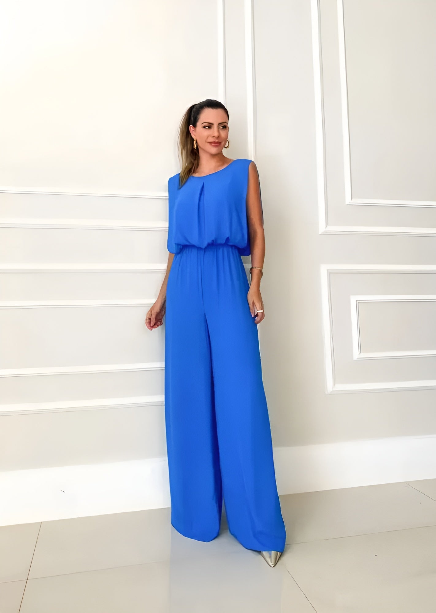 Luna | Ärmlös Jumpsuit